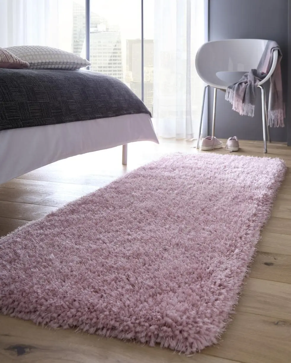 Chicago Pink Shaggy Rug - Image 6
