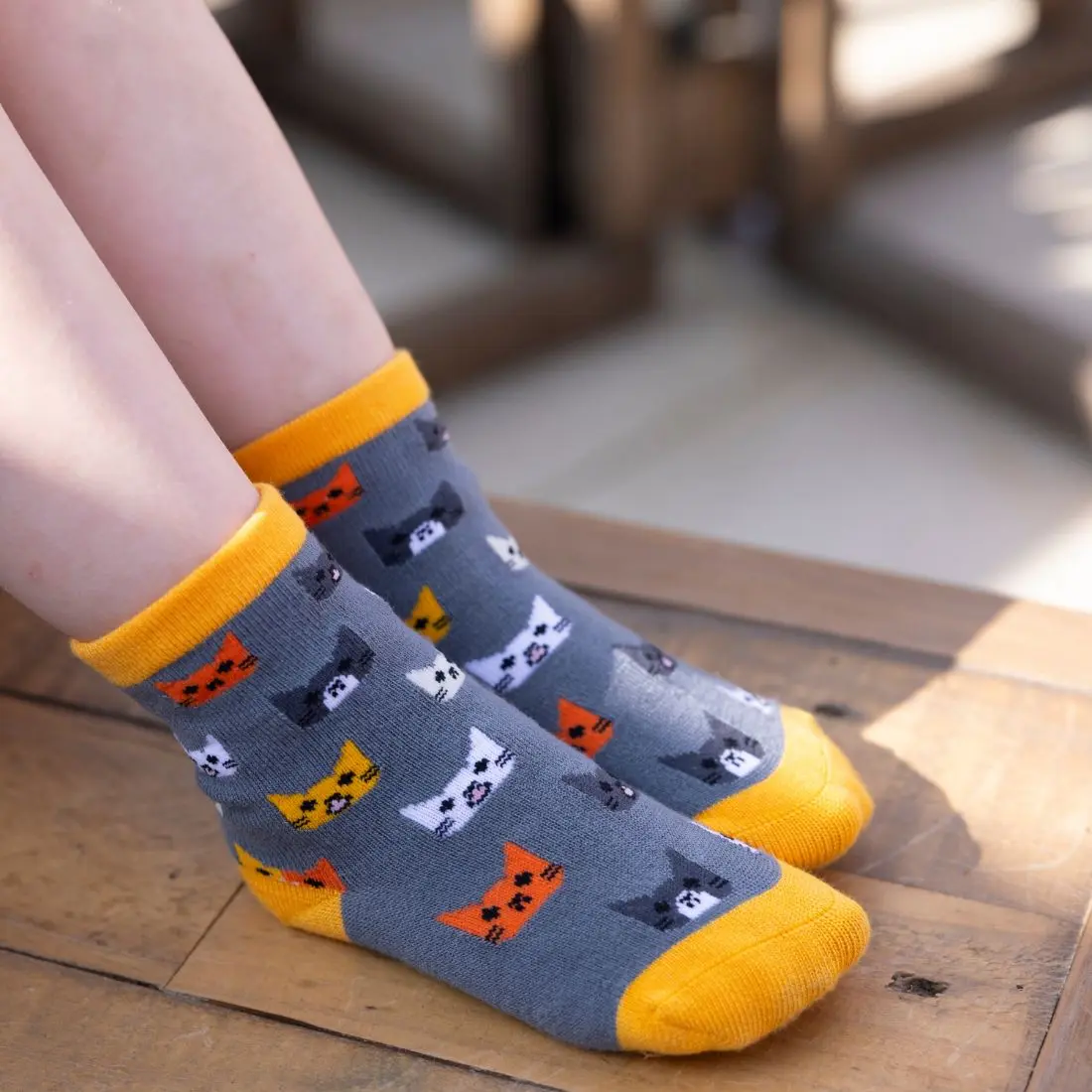 Children's Cat Bamboo Socks - Image 3