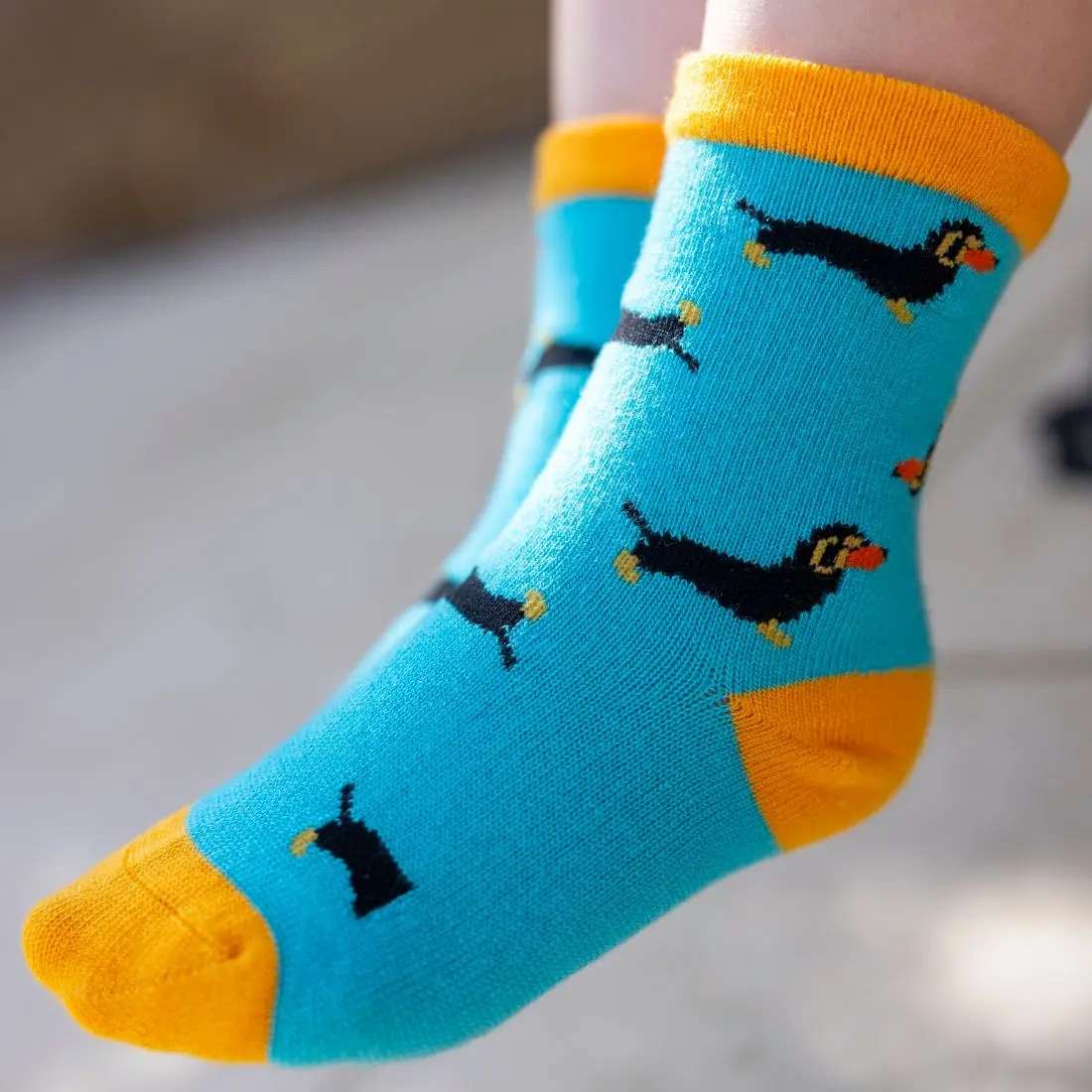Children's Sausage Dog Bamboo Socks - Image 2