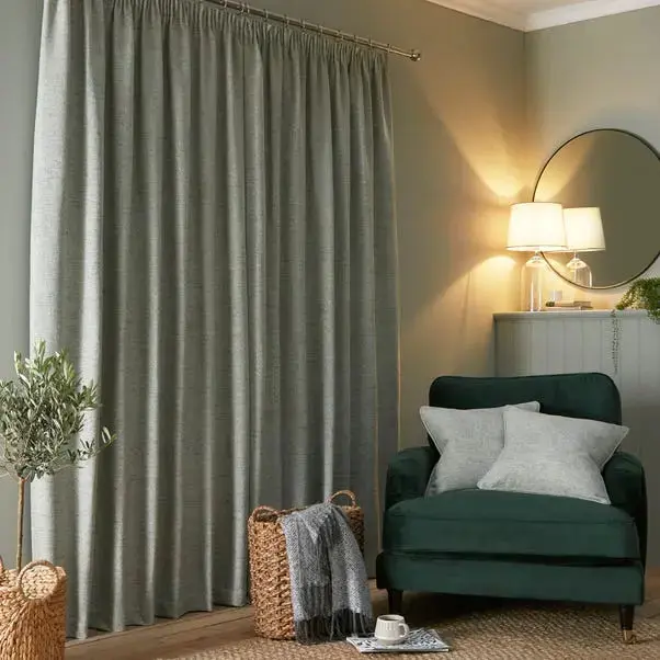 Churchgate Swithland Herringbone Pencil Pleat Curtains - Image 10