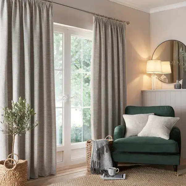 Churchgate Swithland Herringbone Pencil Pleat Curtains - Image 14
