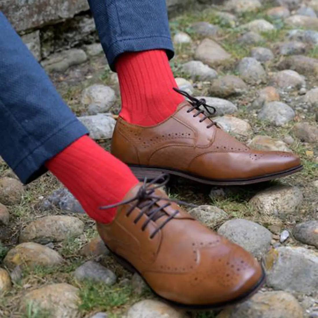 Classic Red Bamboo Socks - Image 4