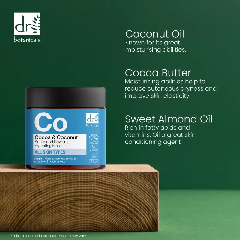 Cocoa & Coconut Superfood Reviving Hydrating Mask 60ml - Image 6