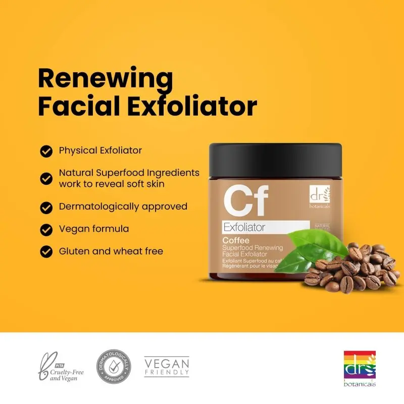 Coffee Superfood Renewing Facial Exfoliator 60ml - Image 2