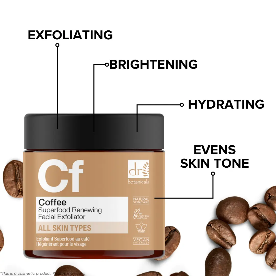 Coffee Superfood Renewing Facial Exfoliator 60ml - Image 4