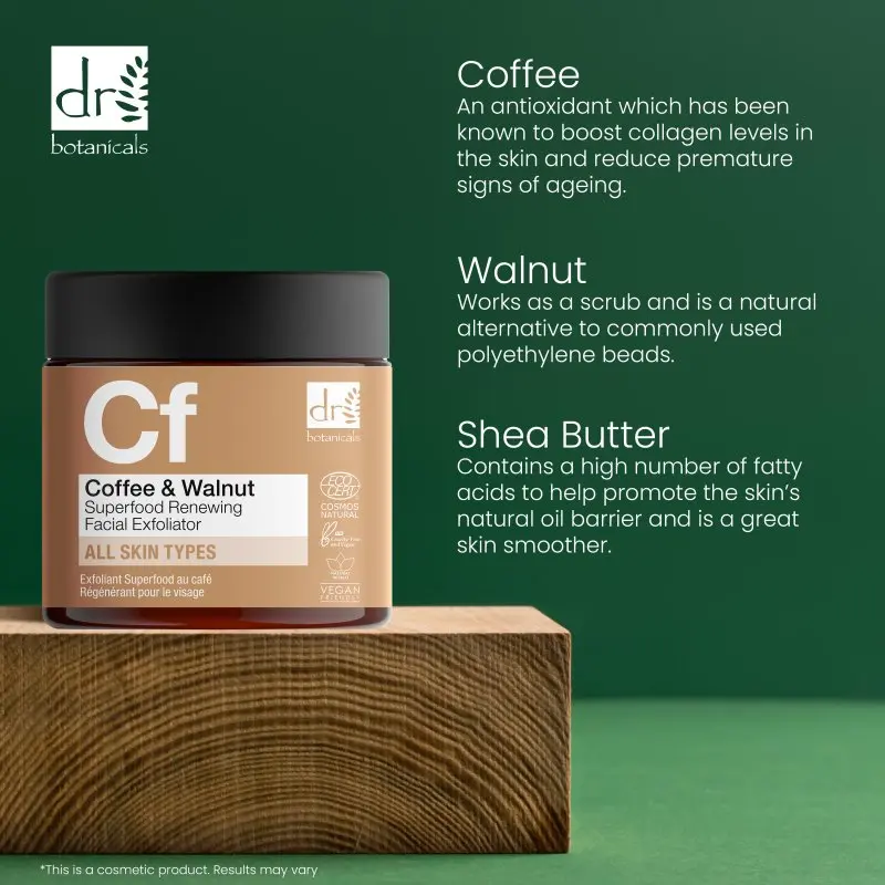Coffee Superfood Renewing Facial Exfoliator 60ml - Image 5
