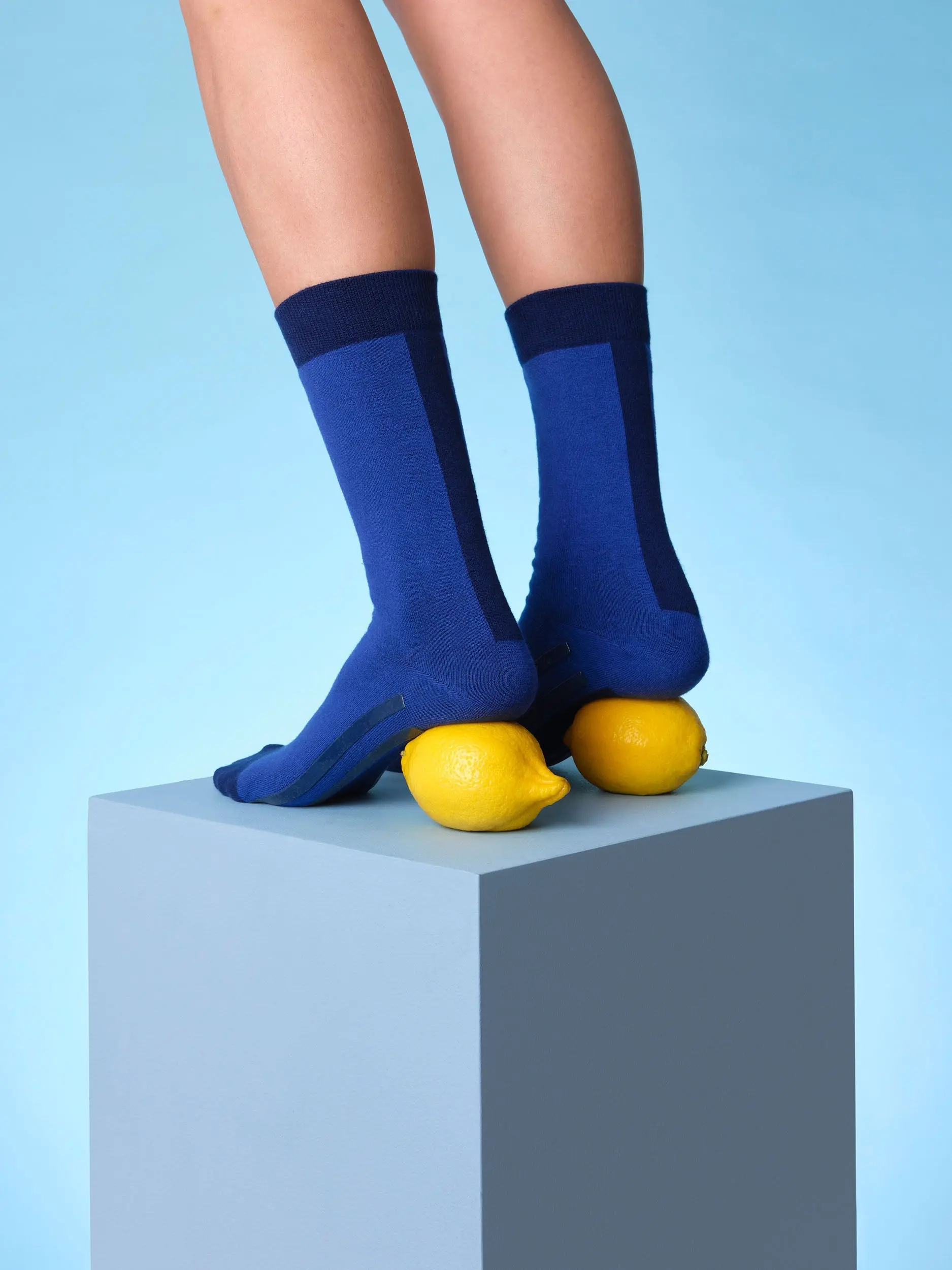 Colour Pop Hospital Socks Cobalt - Image 8
