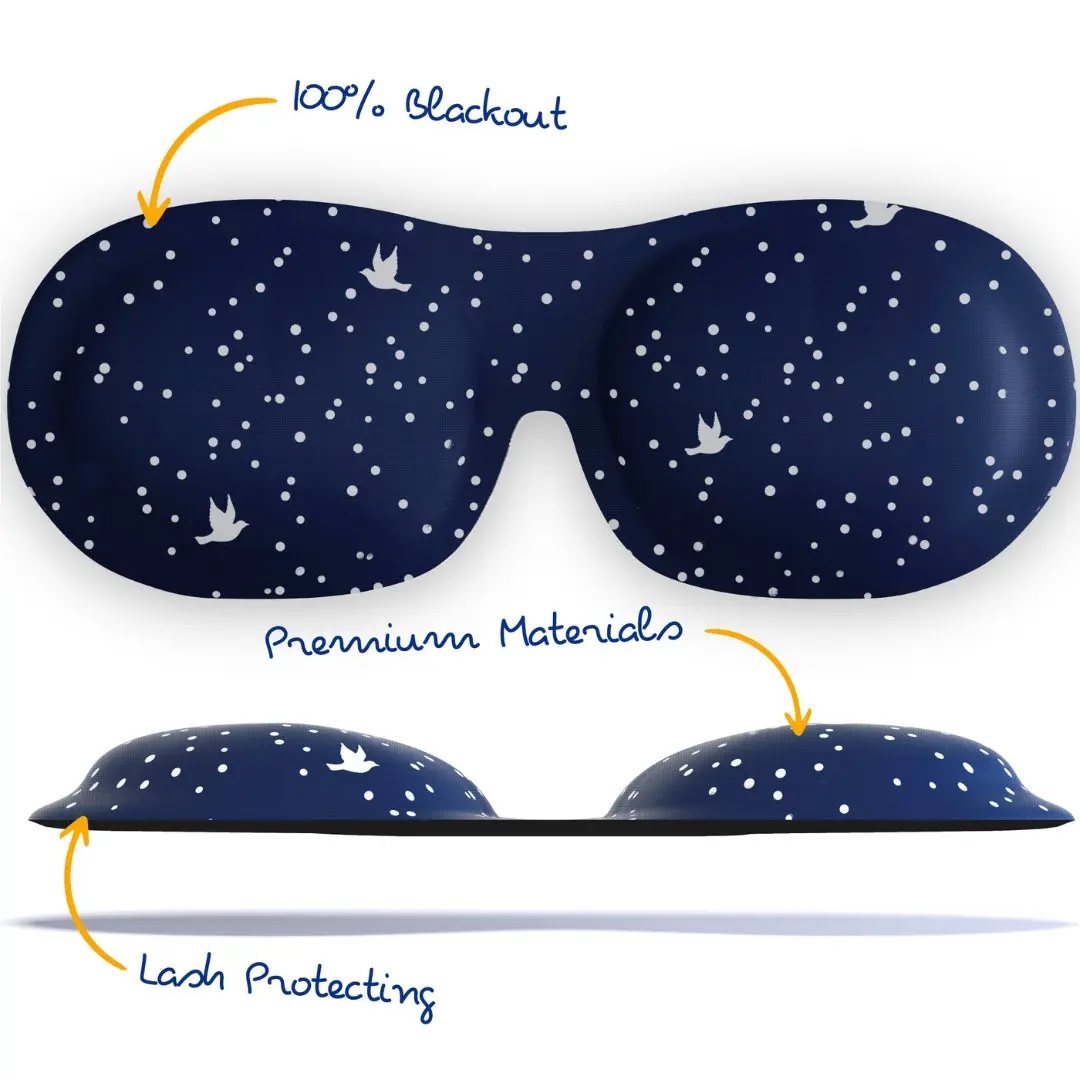 Night Sky Contoured 3D Blackout Sleep Mask - Image 5