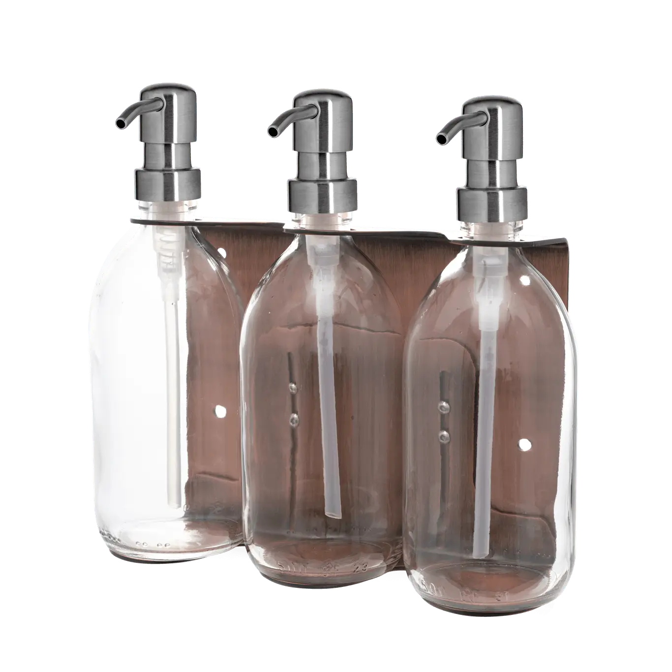 Copper Triple Wall Mounted Soap Dispenser - Image 11