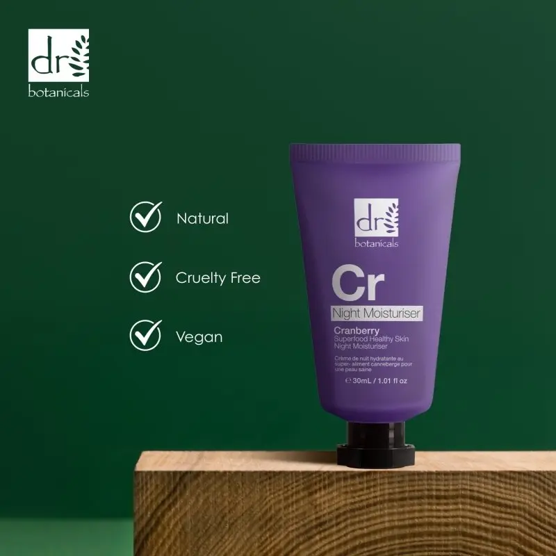 Cranberry Superfood Healthy Skin Night Moisturiser 30ml - Image 4