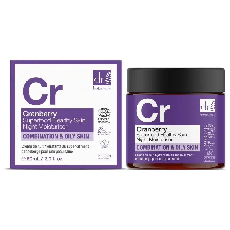 Cranberry Superfood Healthy Skin Night Moisturiser 60ml - Image 2