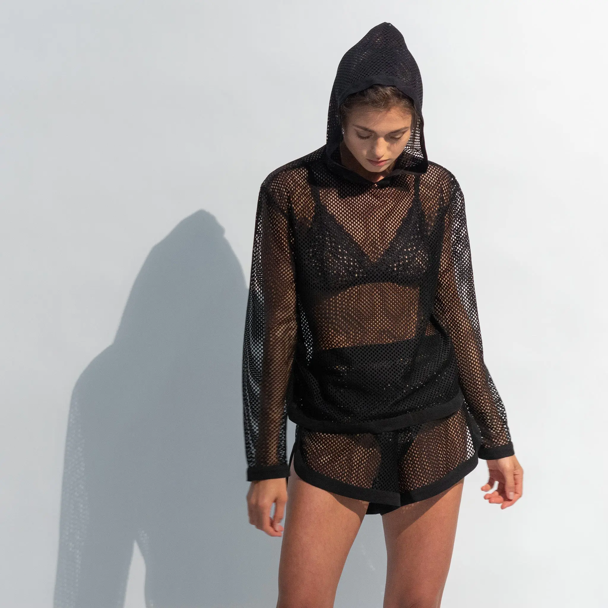 Daring Net Hoodie Black - Image 4