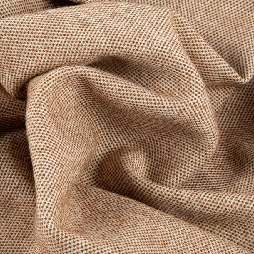 Daydreams - Merino Lambswool Throw - Hazelnut - Image 5