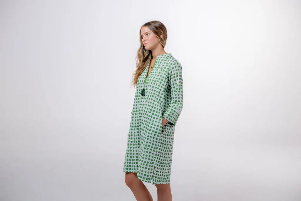 Disha Green Polka Dot Tunic - Image 7