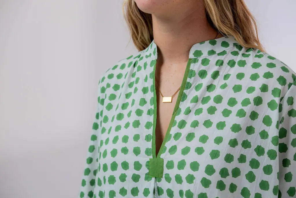 Disha Green Polka Dot Tunic - Image 8