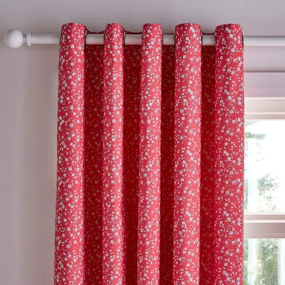 Ditsy Frill Blackout Eyelet Curtains