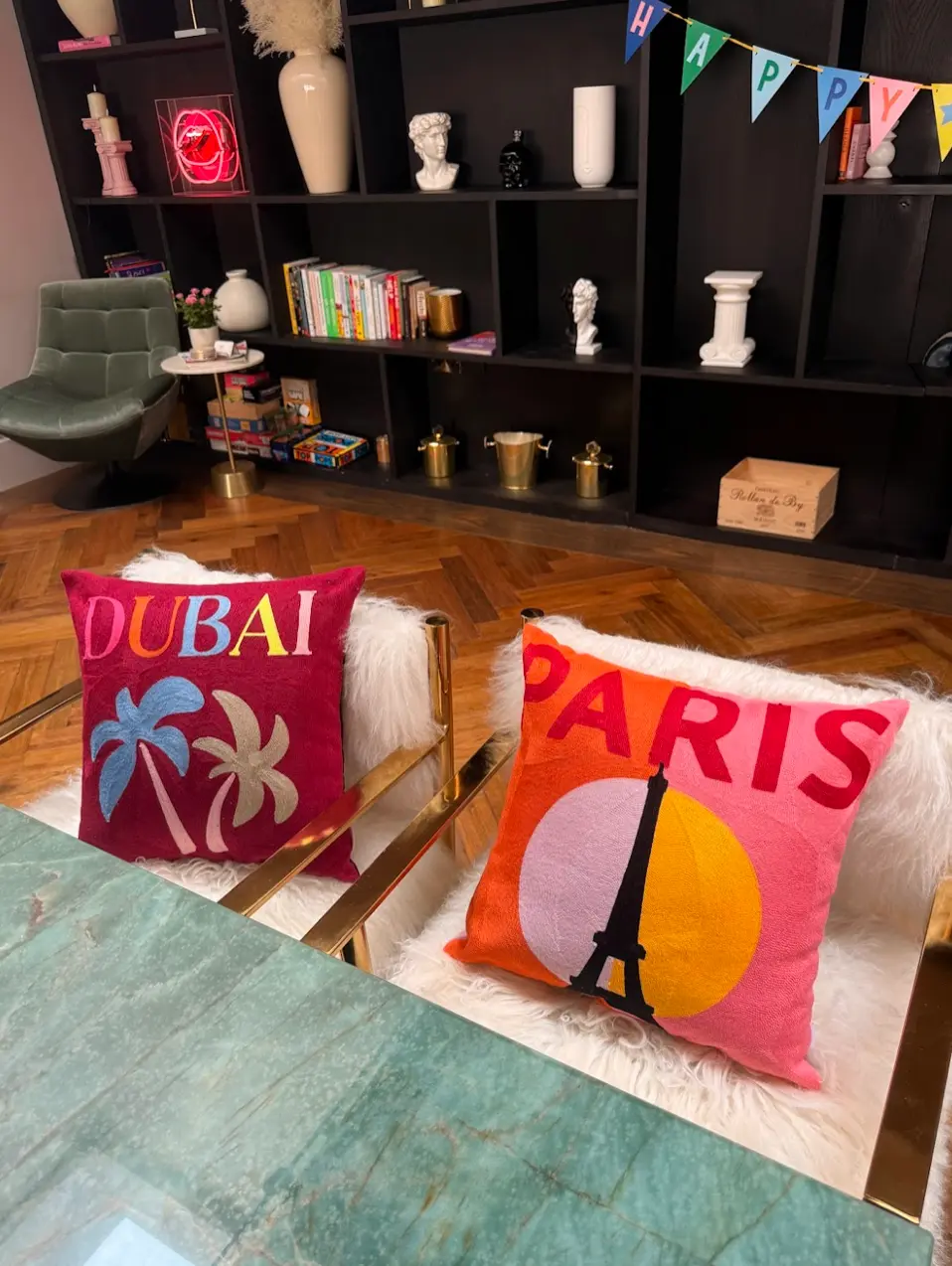 Dubai Needlepoint Cushion - Image 2