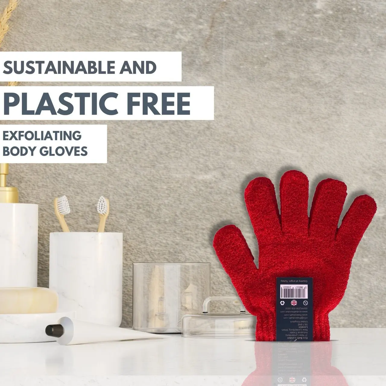 1 Pair of Exfoliating Body Gloves - Image 6