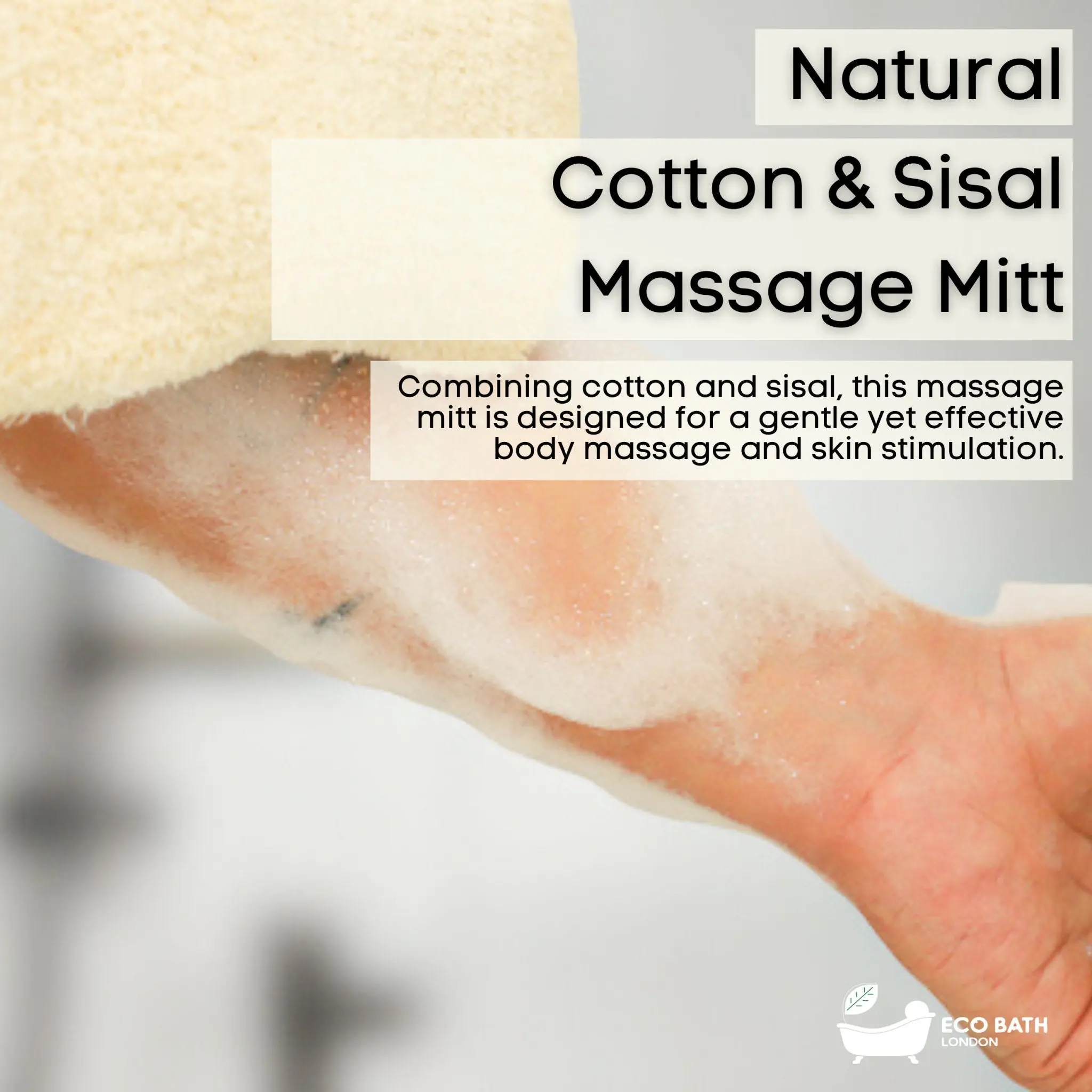 Bamboo and Cotton Massage Mitt - Image 2