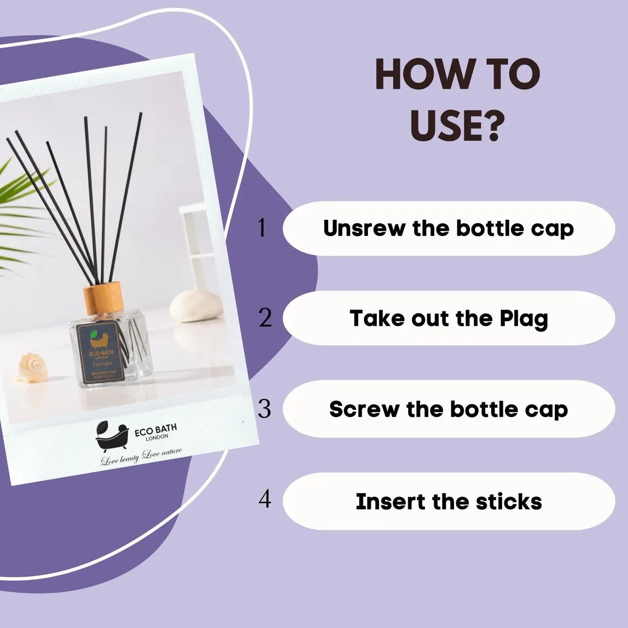 French Lavender Reed Diffuser - Luxurious Home Fragrance with Natural Essential French Lavender Oil, 100ml (3.38 Fl.Oz) - Image 6