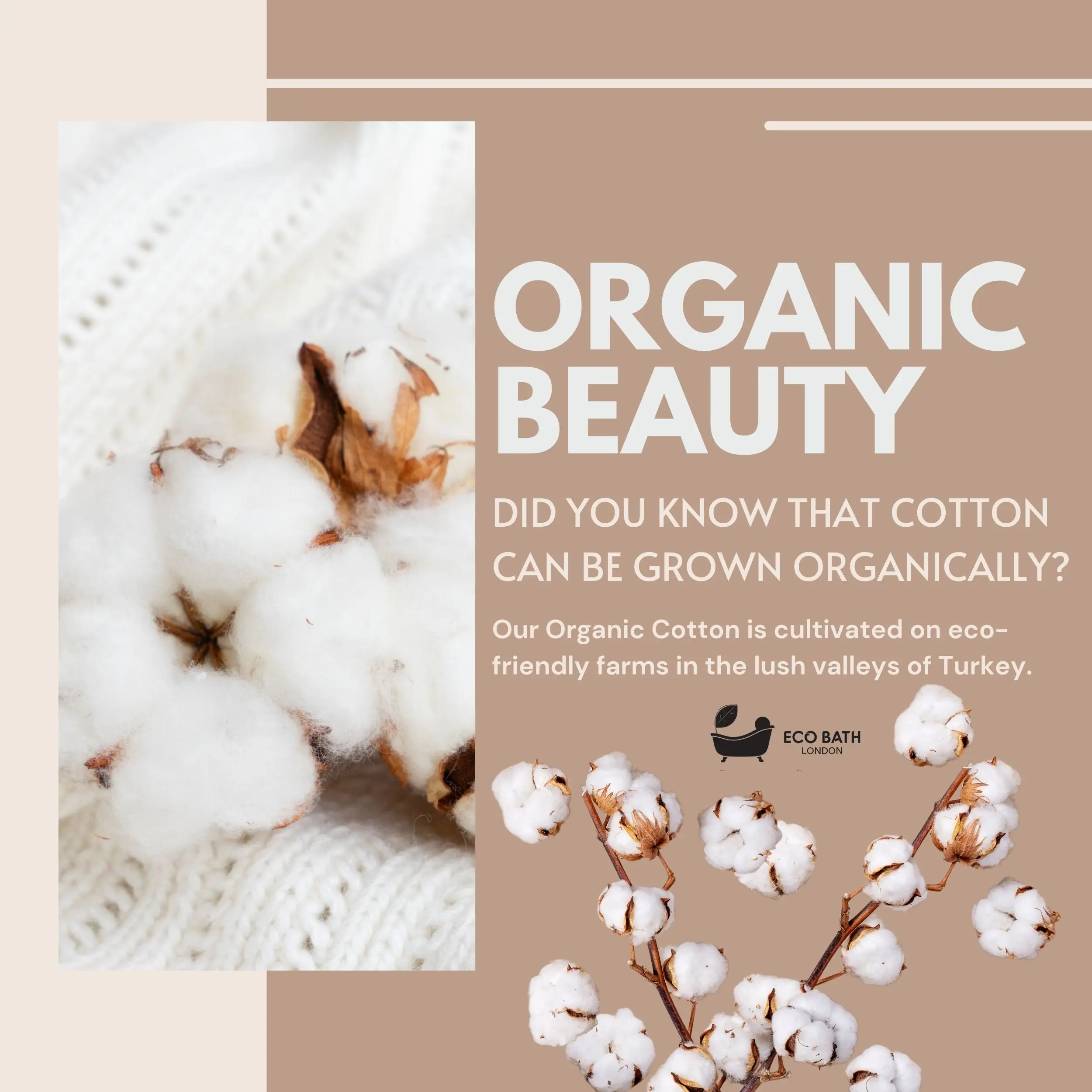 Hooded Organic Cotton Bath Robe - 100% Certified Organic Cotton - Image 4