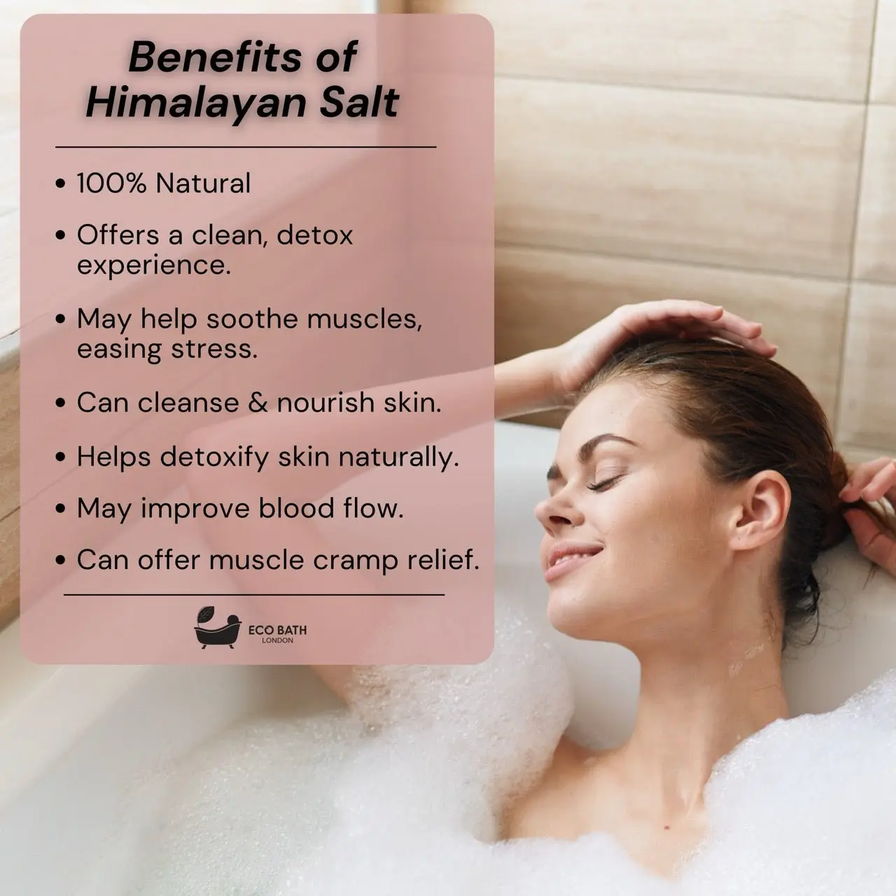 Lavender Himalayan Bath Salt 300g - Pink Himalayan Bath Salt Infused with Lavender - Image 3