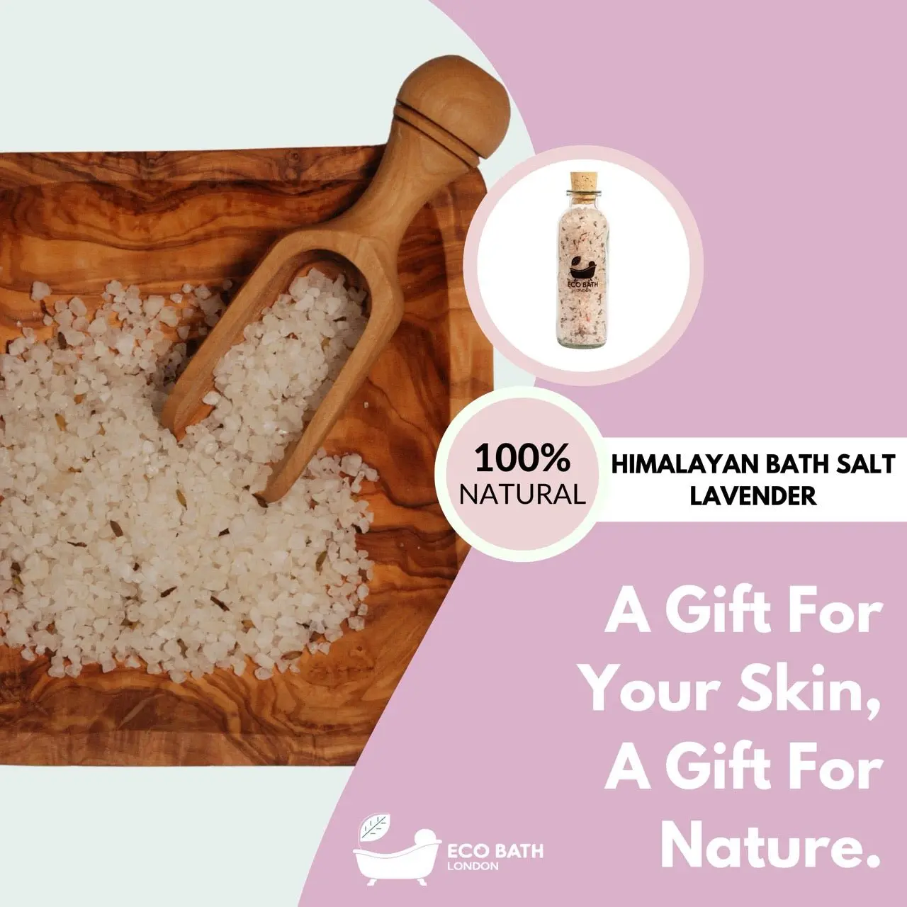 Lavender Himalayan Bath Salt 300g - Pink Himalayan Bath Salt Infused with Lavender - Image 6