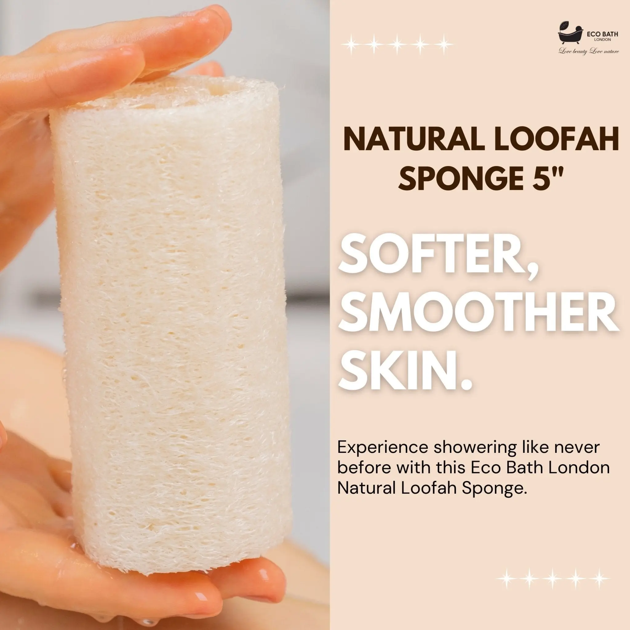 Natural Loofah 5 inch with String - Premium Exfoliating Bath Sponge - Image 5