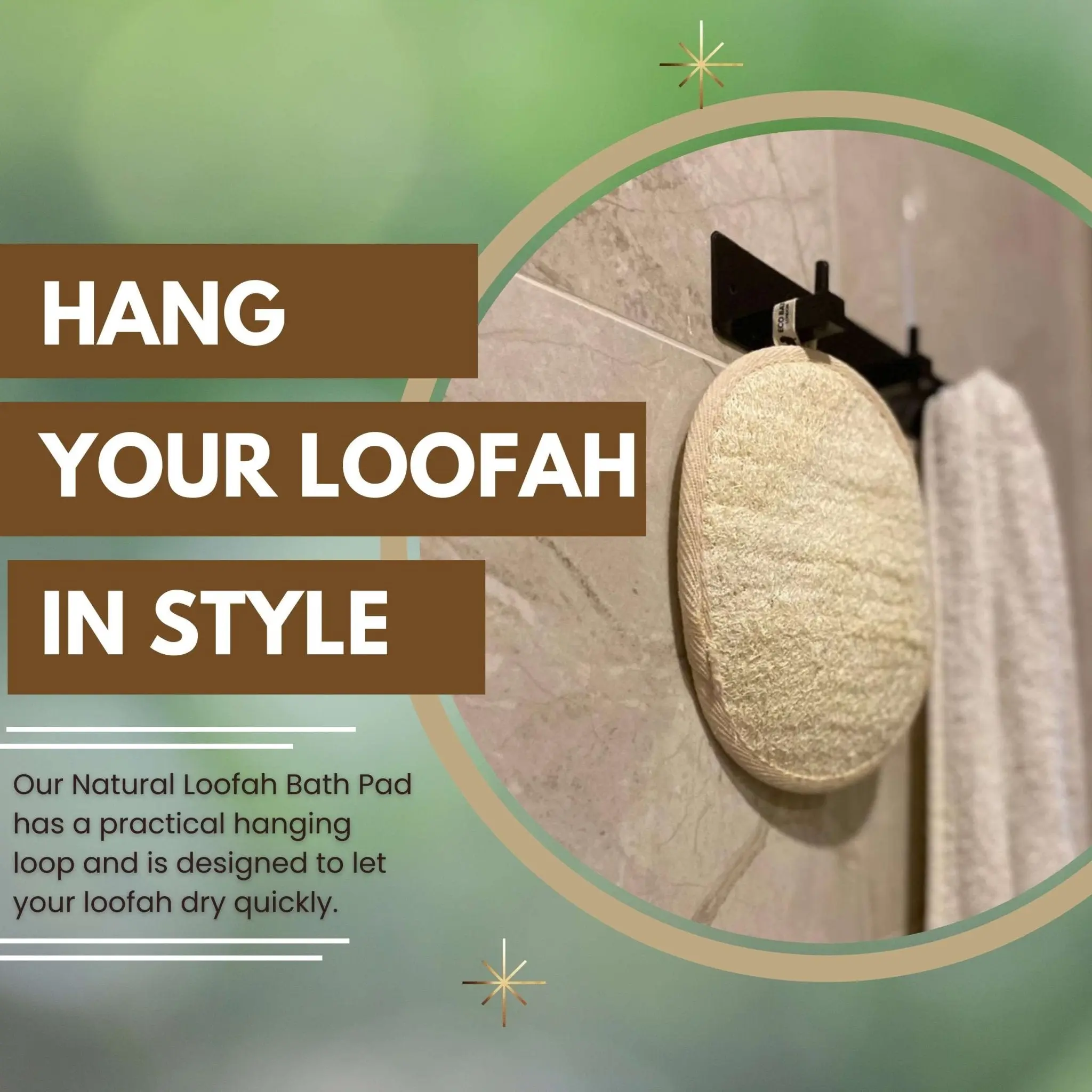 Natural Loofah Pad - Exfoliating Loofah Bath Sponge for Women and Men - Image 5
