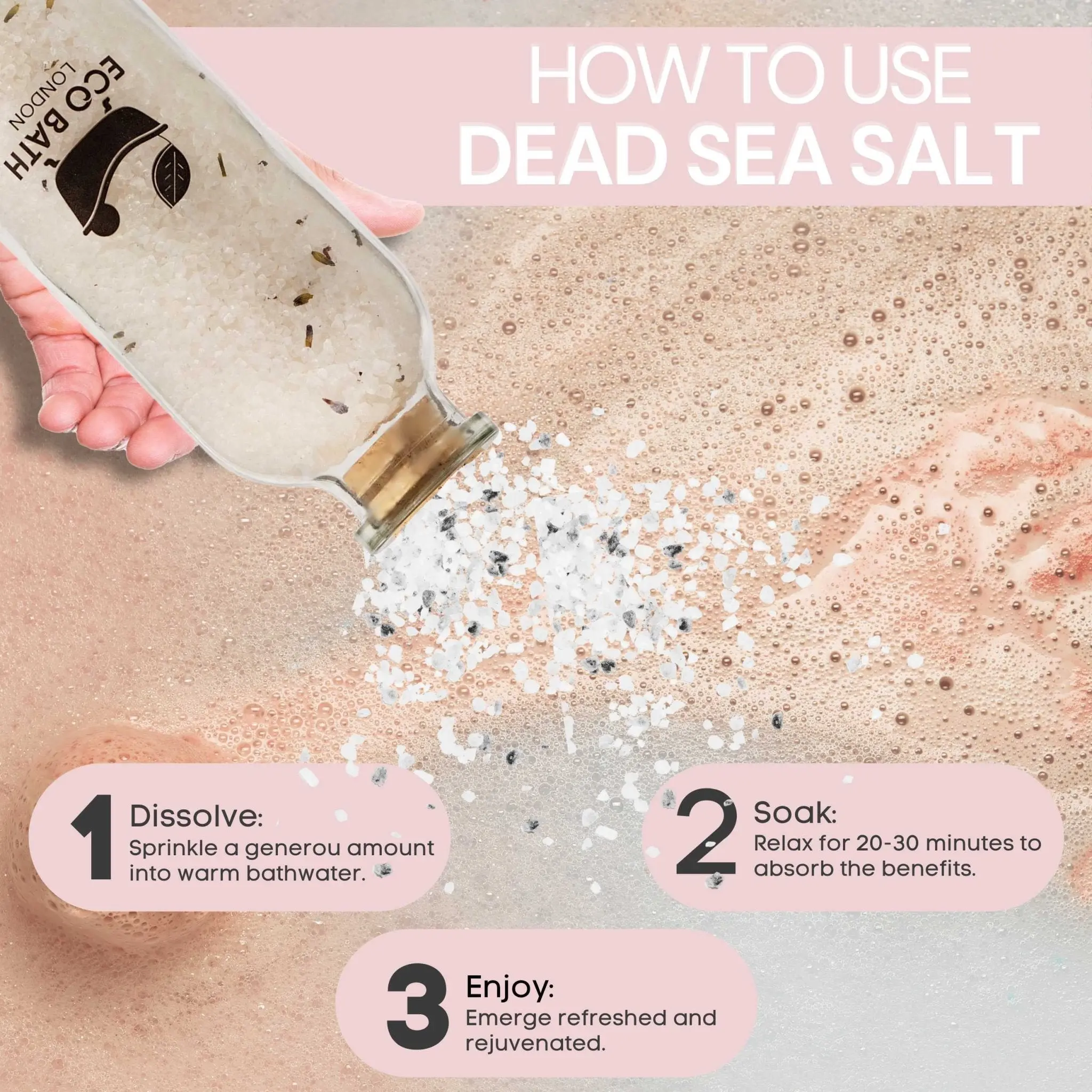 Stress Relief Dead Sea Salt (300g) - Image 5