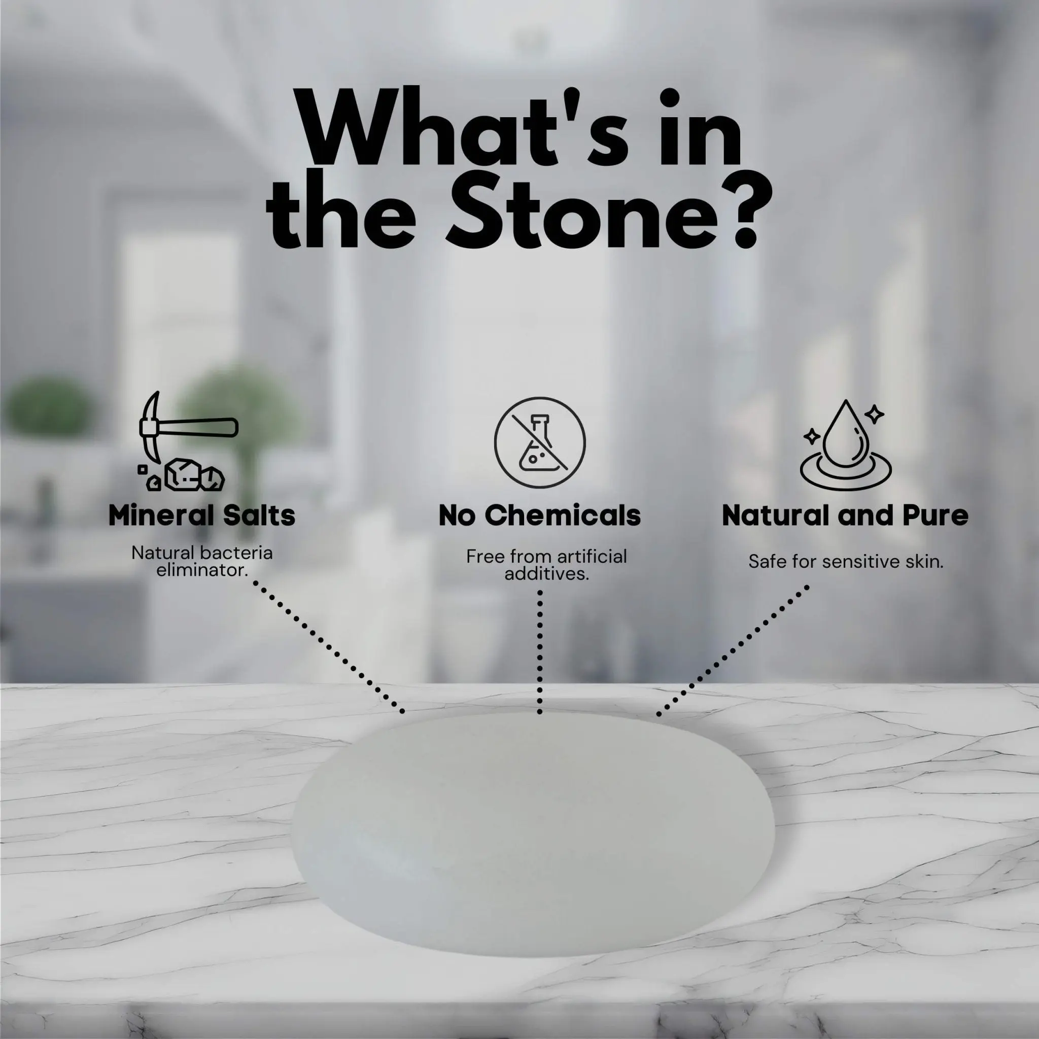 Natural Deodorant Stone (160gr) - Image 5