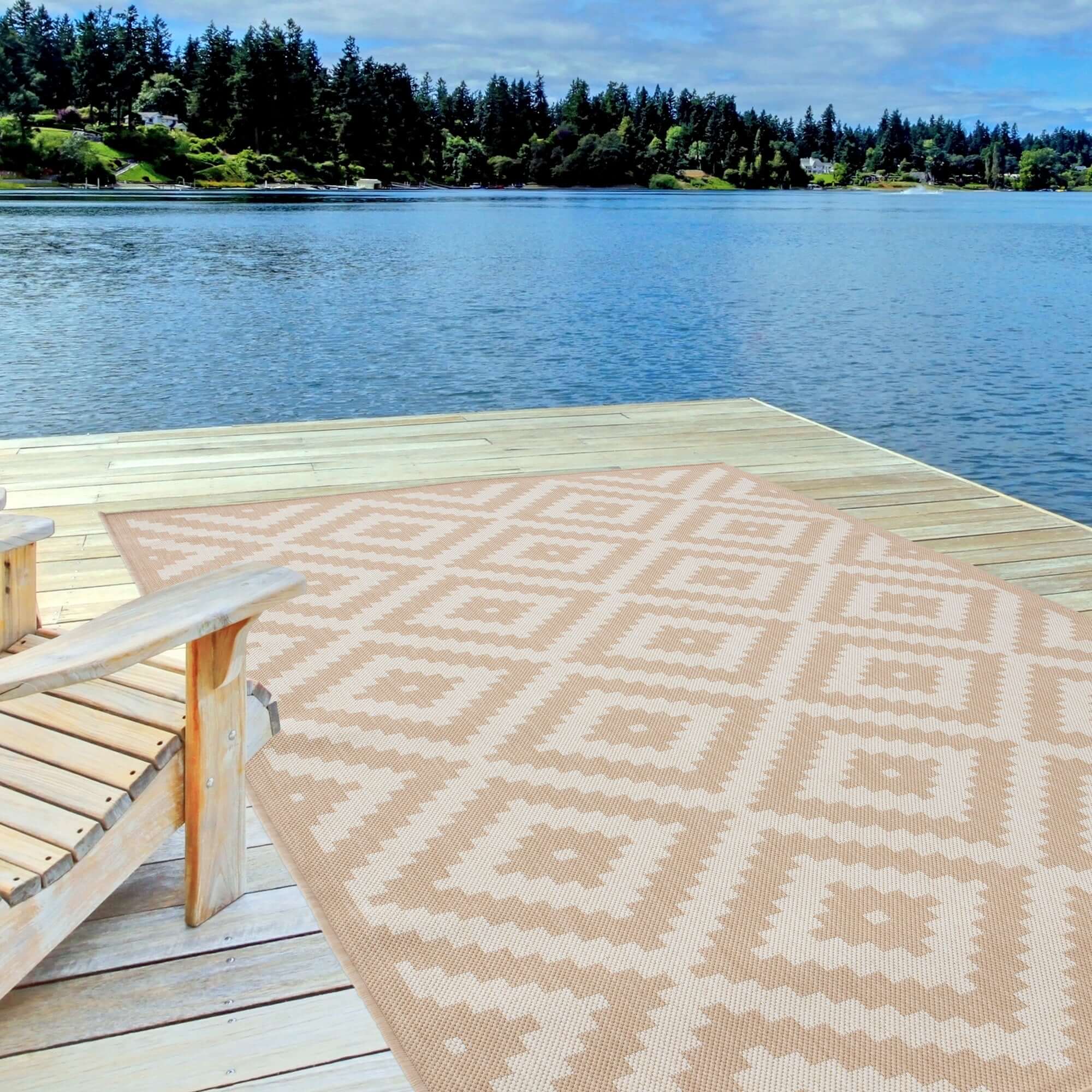Ecology Outdoor Rug Beige | 100b - Image 4