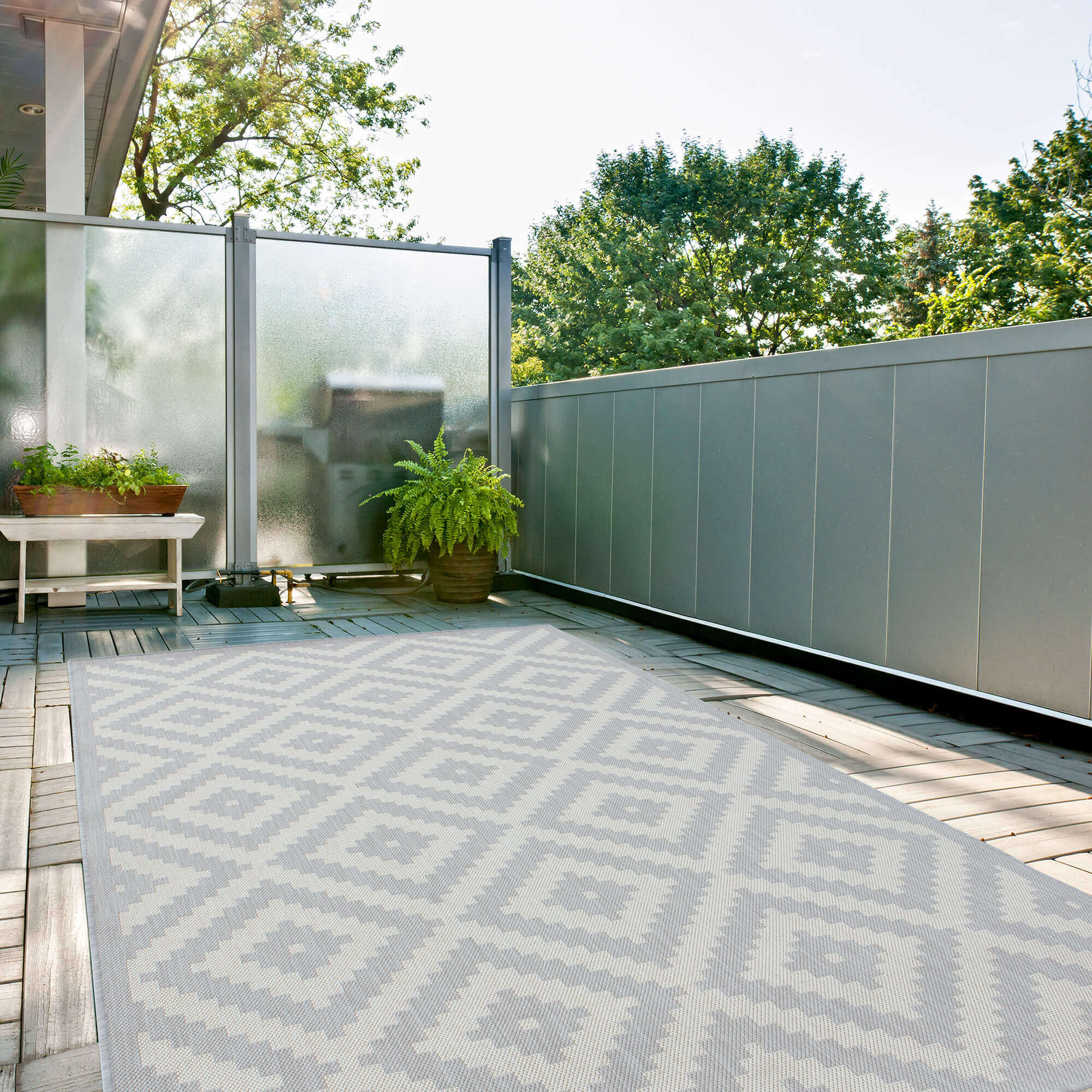 Ecology Outdoor Rug Grey | 100g - Image 6