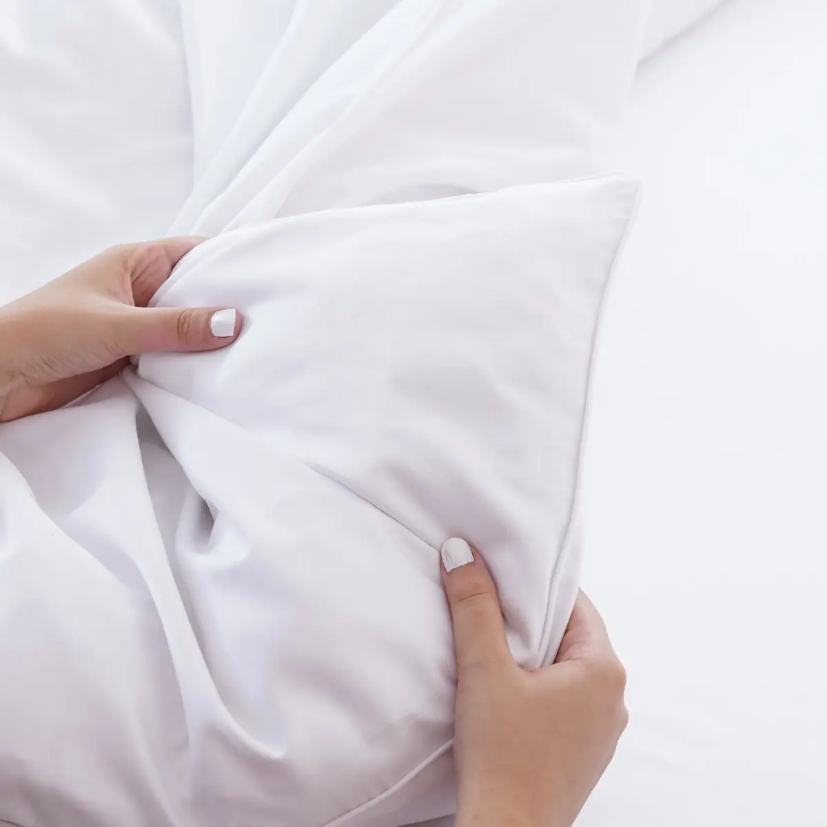 Ella Cotton - White Duvet Cover - Image 4