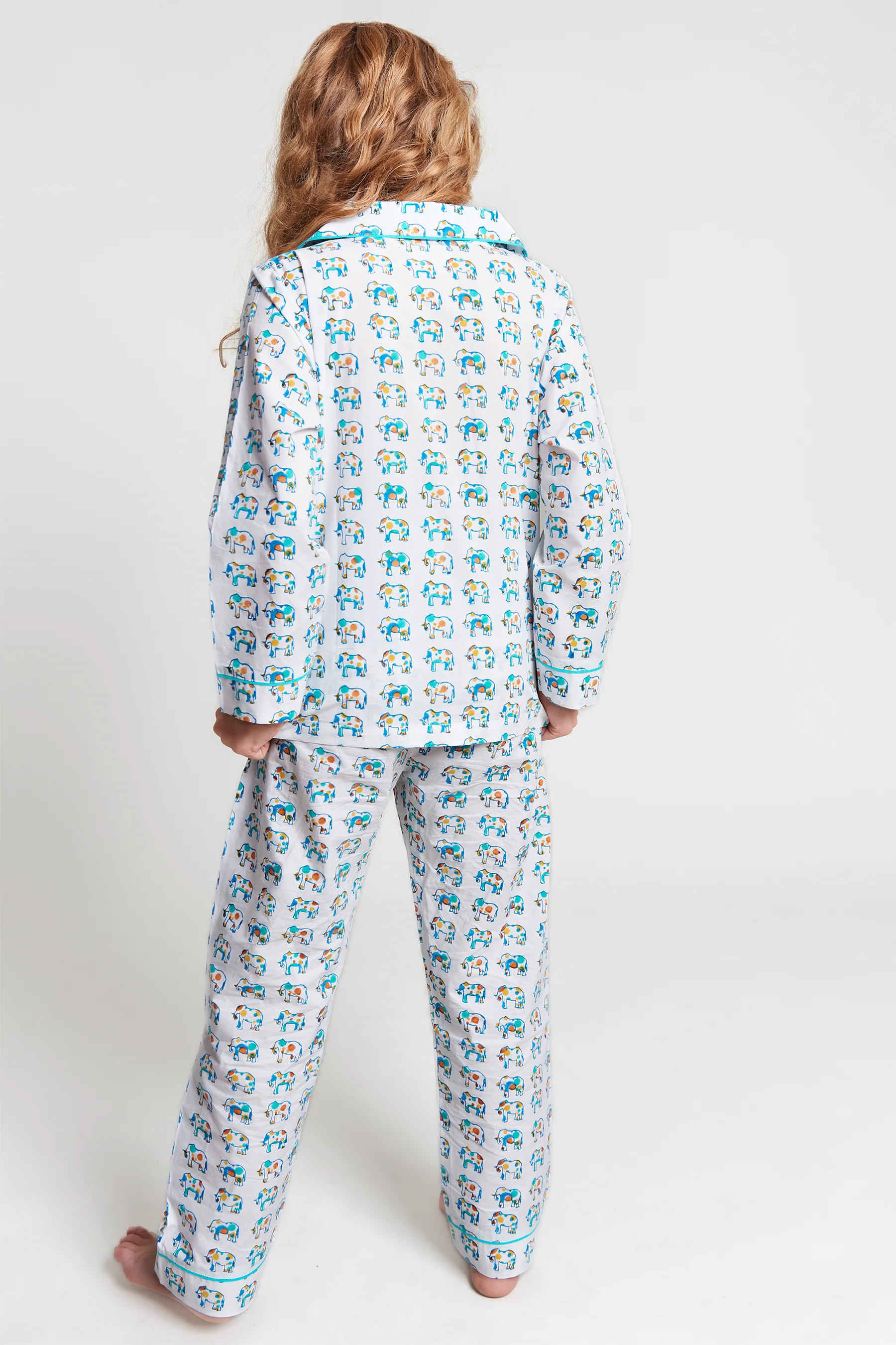 ella's polka dot parade Kids Organic Cotton Pyjama Trouser Set - Image 3