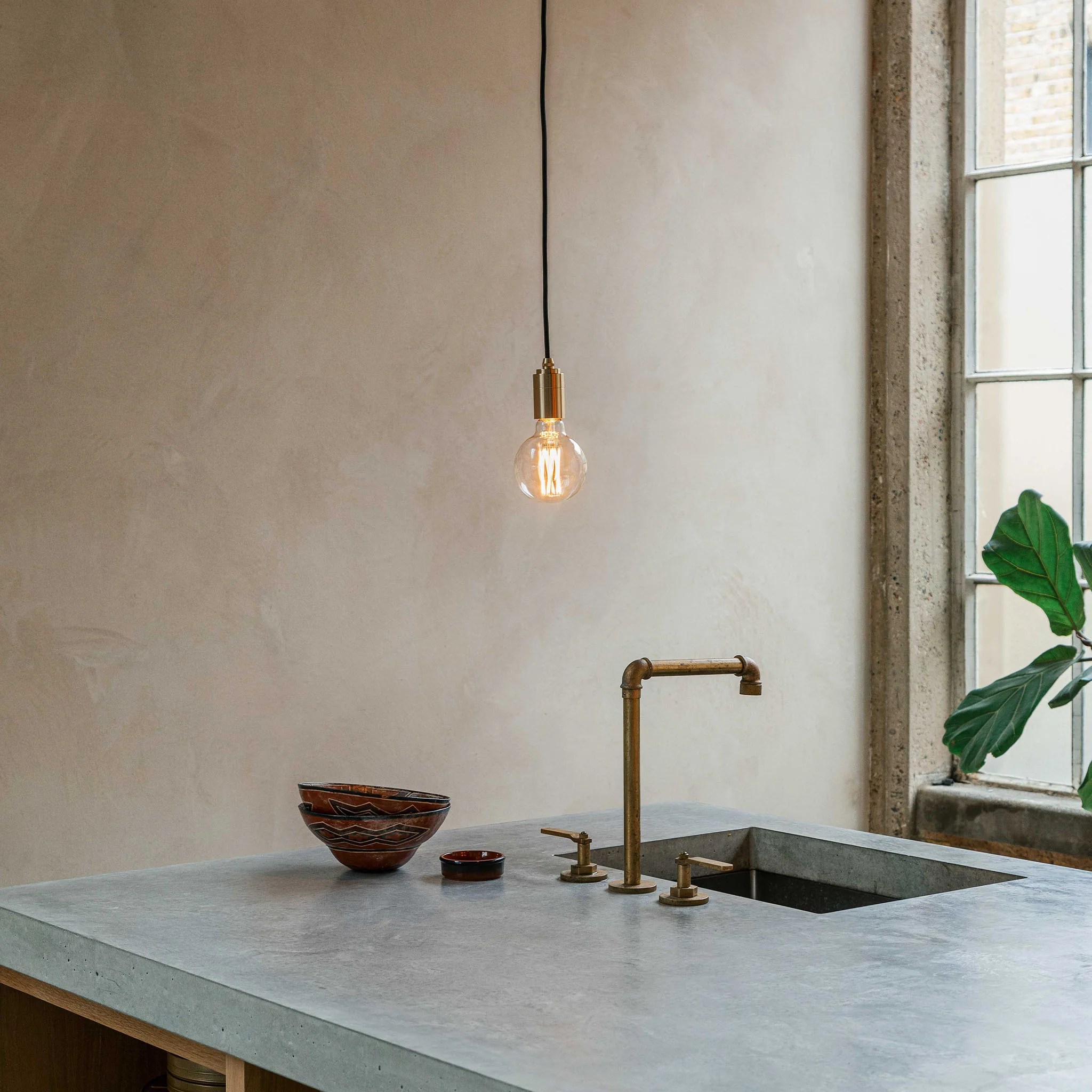 Elva Pendant Light Tinted in Oak - Image 2