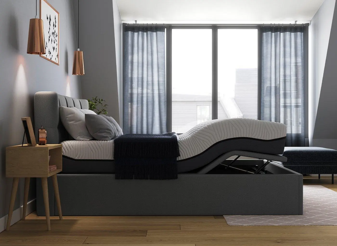 Ergomotion Ottoman Grey