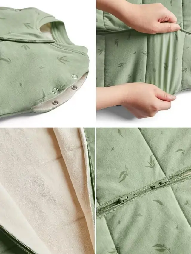 Organic Winter Cocoon Swaddle Sleeping Bag - Elephant Parade 2.5 TOG - Image 5