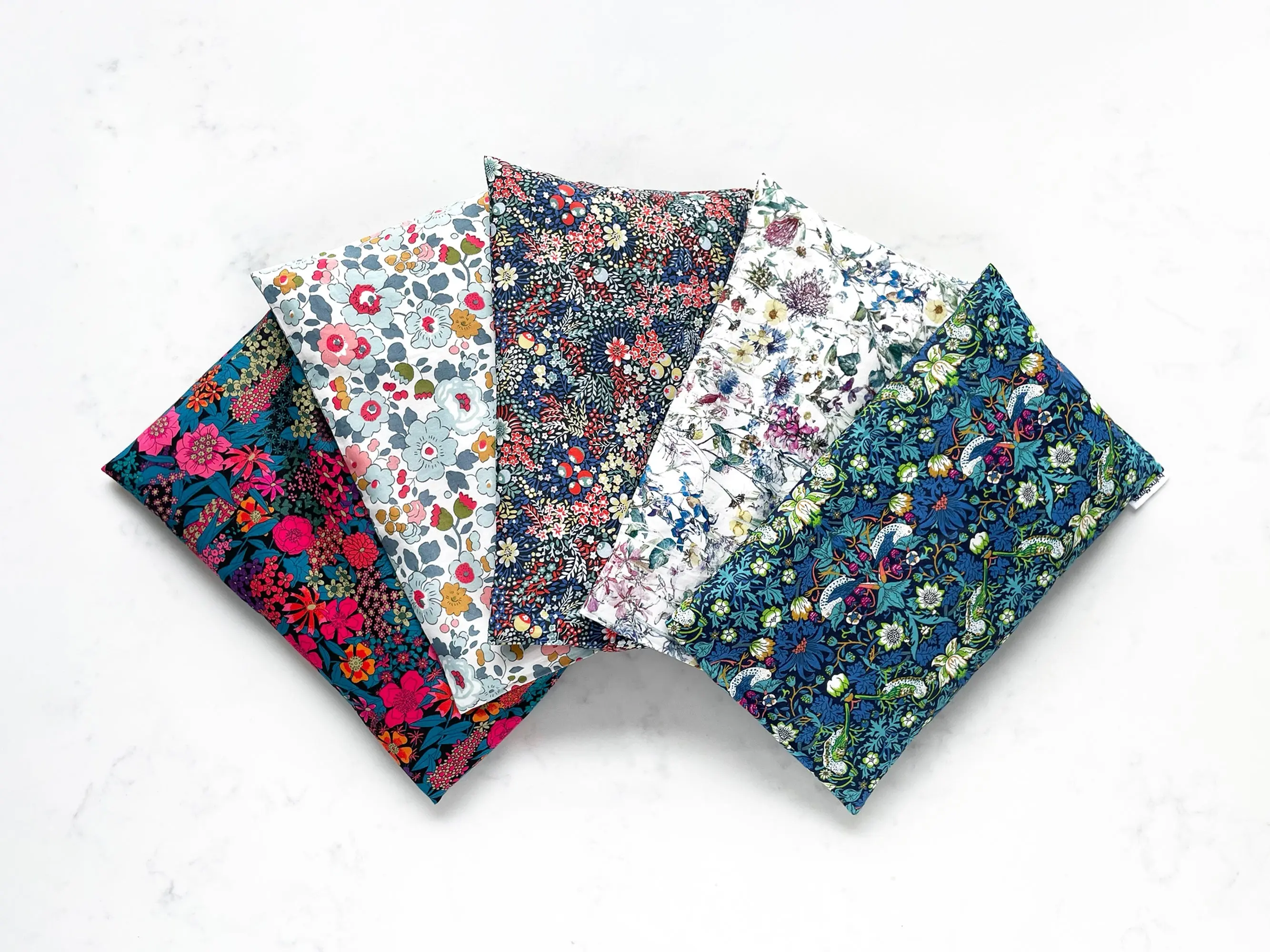Eye Pillow with Lavender and Chamomile - Liberty Strawberry Thief J Print - Image 7