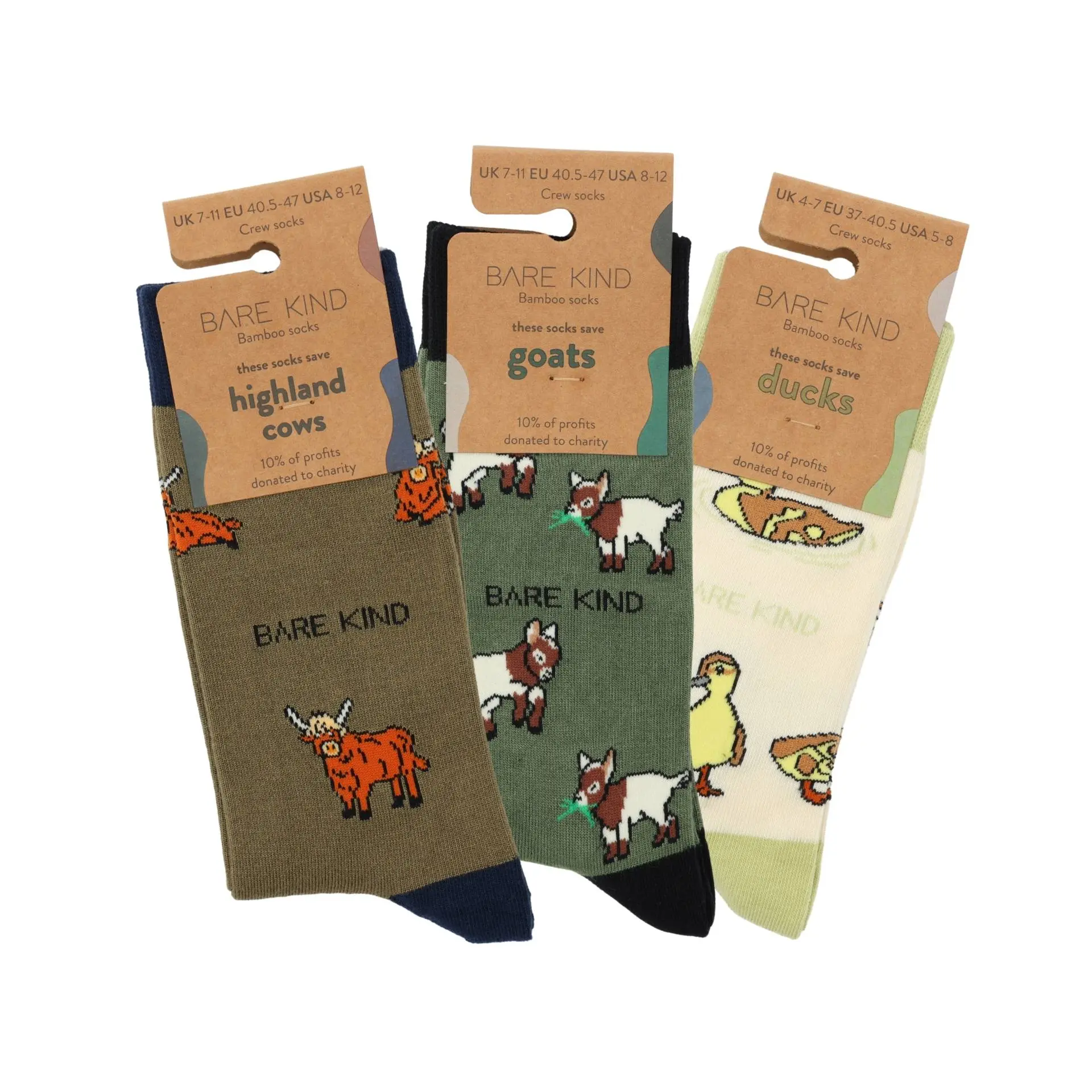 Farm Animals Bundle of 3 Bamboo Sock Set - Image 8