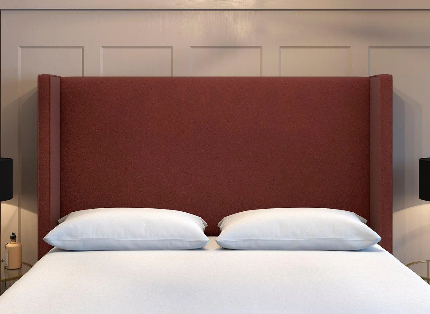 Flaxby Kettlewell Winged Headboard- Red
