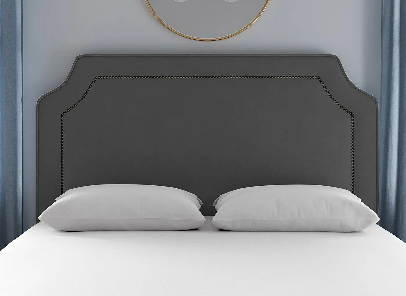 Flaxby Malton Padded Headboard - Grey