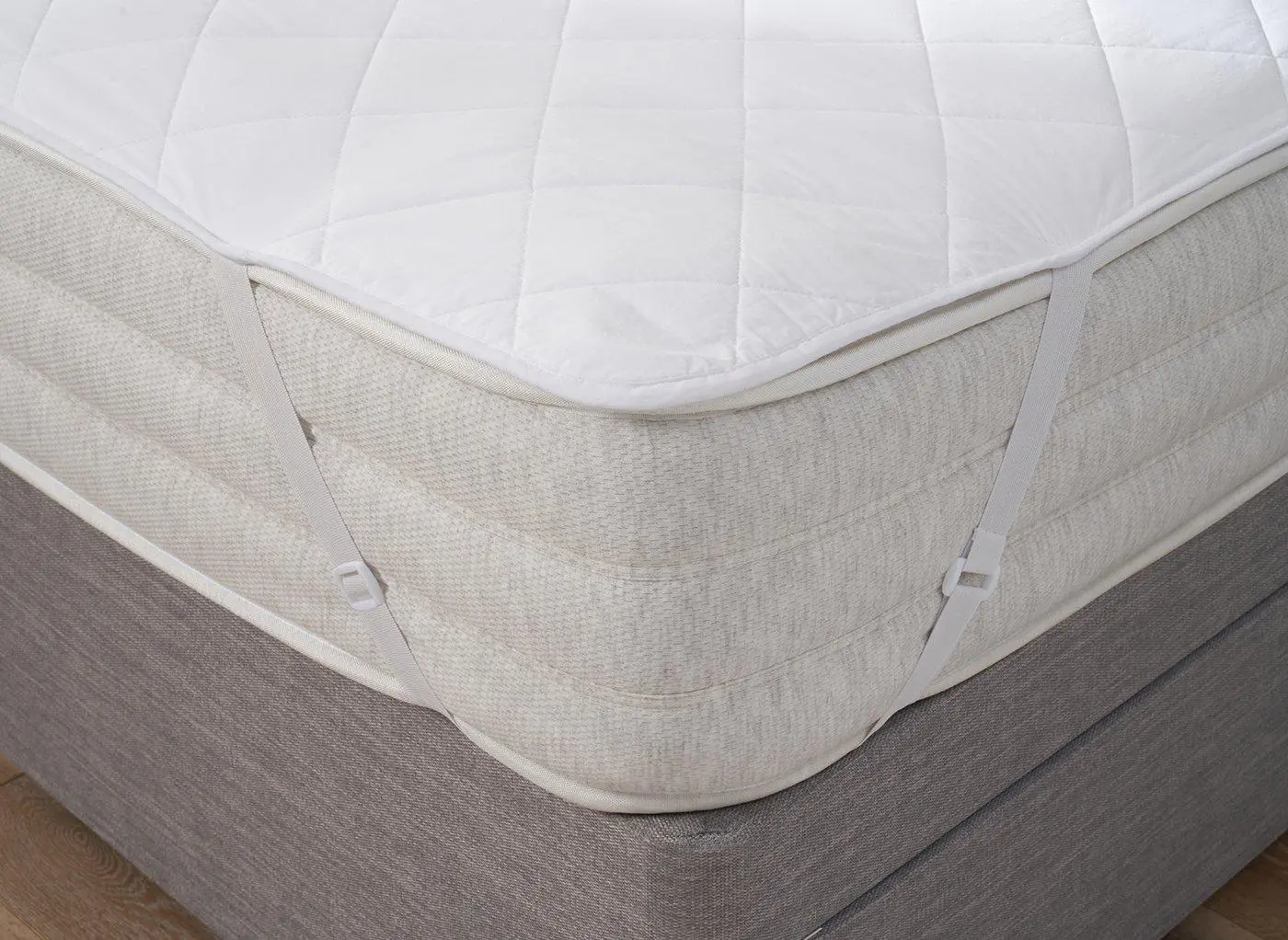 Flaxby Quilted Pure Cotton Mattress Protector