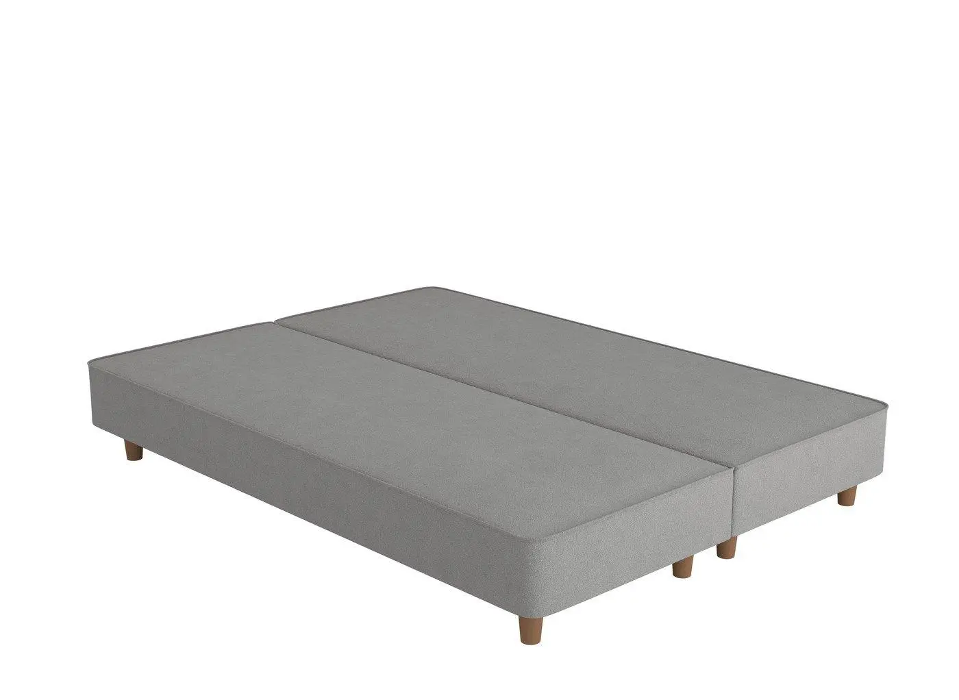 Flaxby Shallow Divan Bed Base- Silver