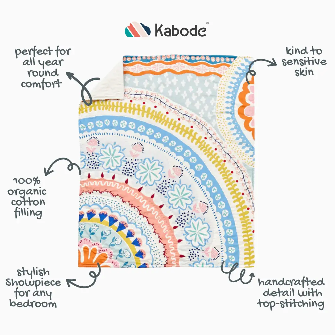 Floral Organic Cotton Quilt - Image 4