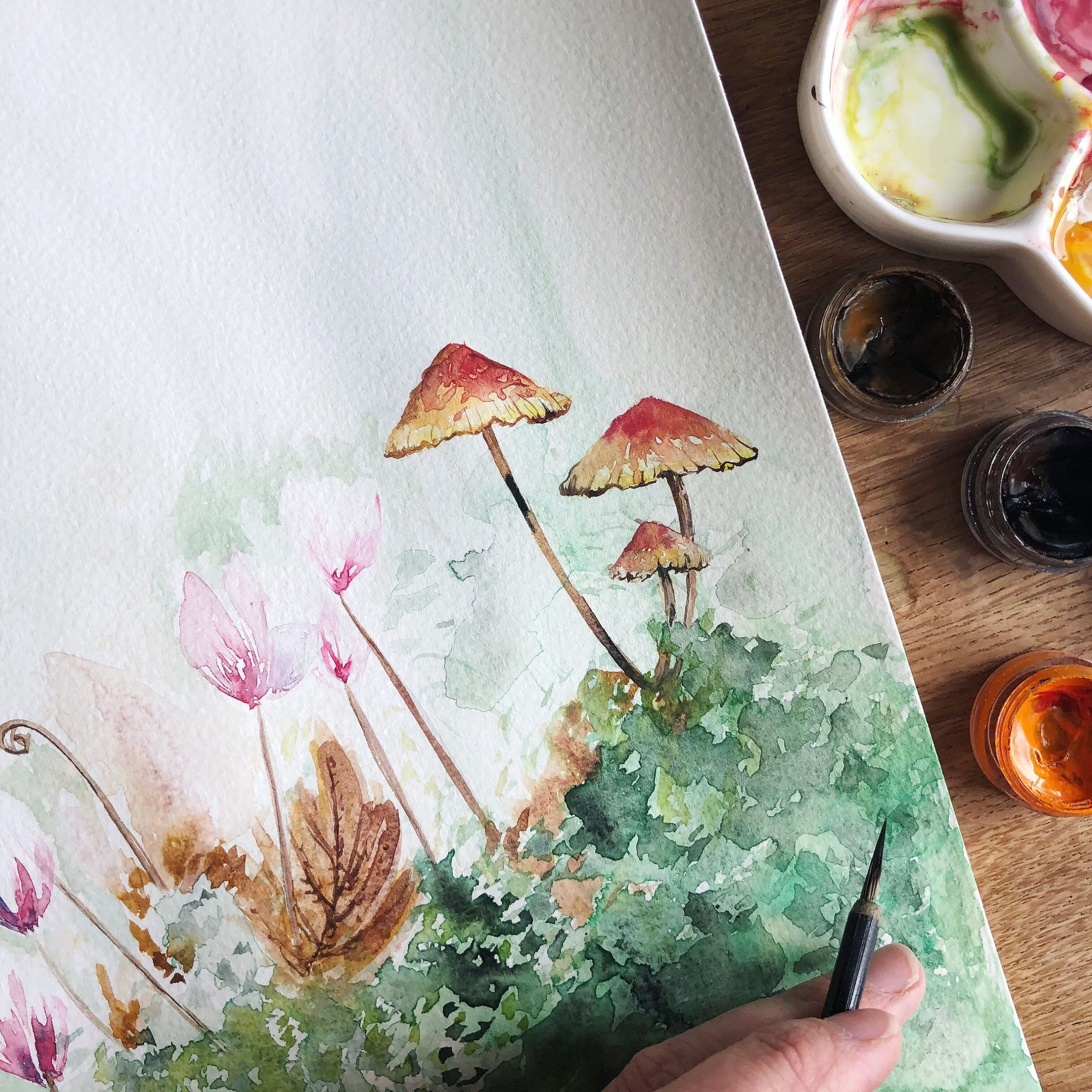 Flower Forest Mural Style Wallpaper - Image 7
