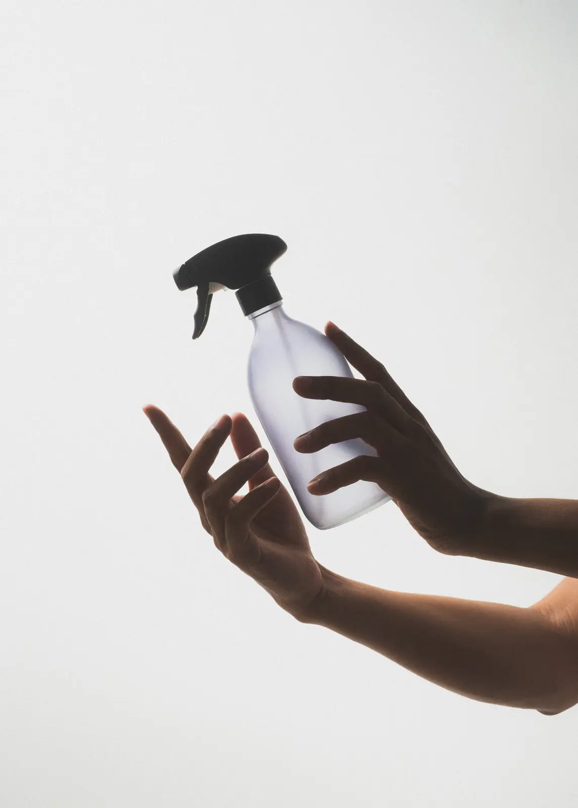 Frosted Grey Spray Bottle - Image 4
