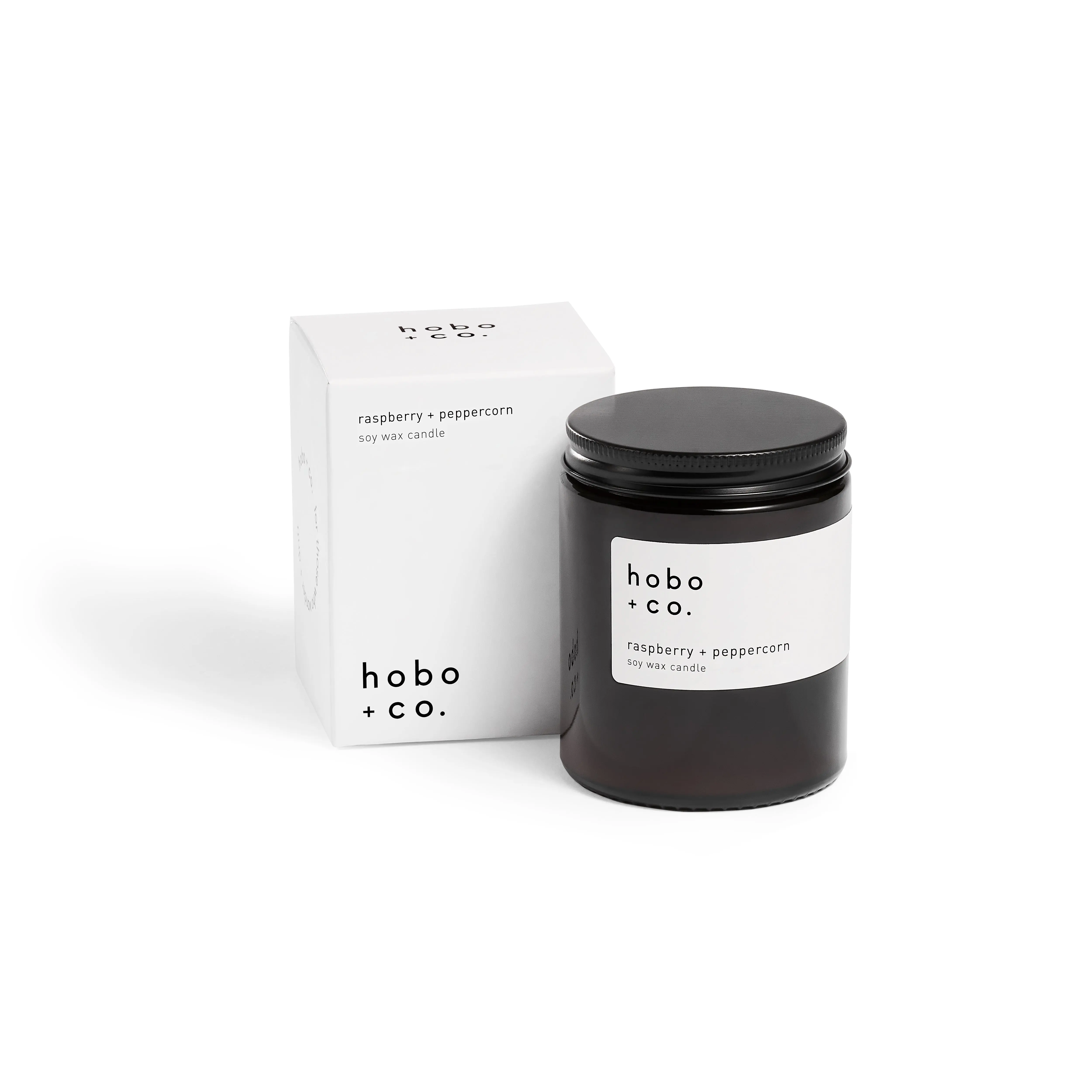 Glass Jar Raspberry and Peppercorn Candle - Image 2