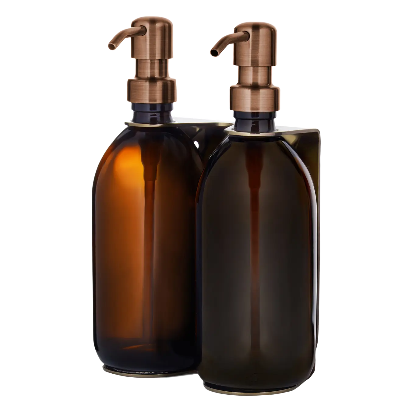 Gold Double Wall Mounted Soap Dispenser - Image 5