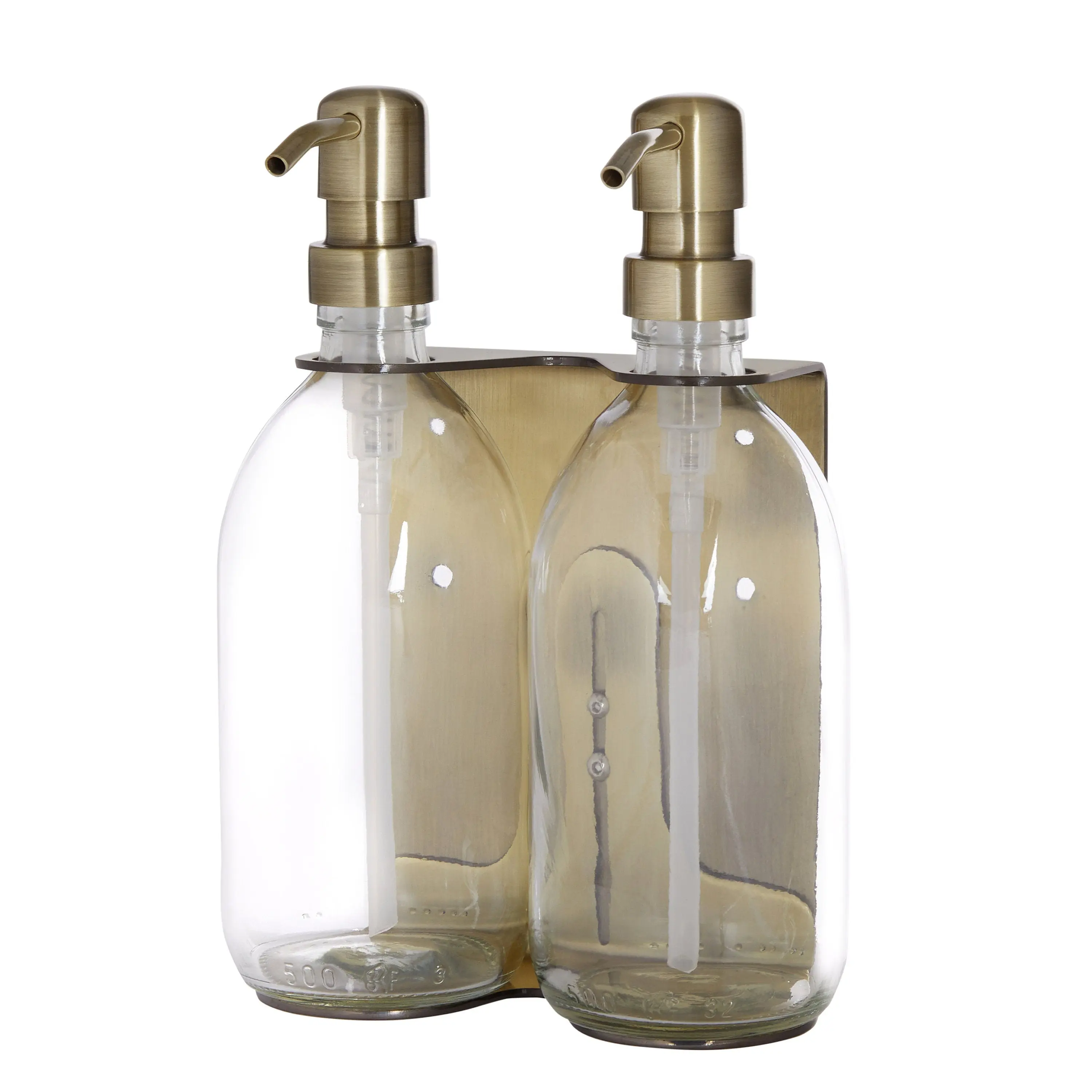 Gold Double Wall Mounted Soap Dispenser - Image 8